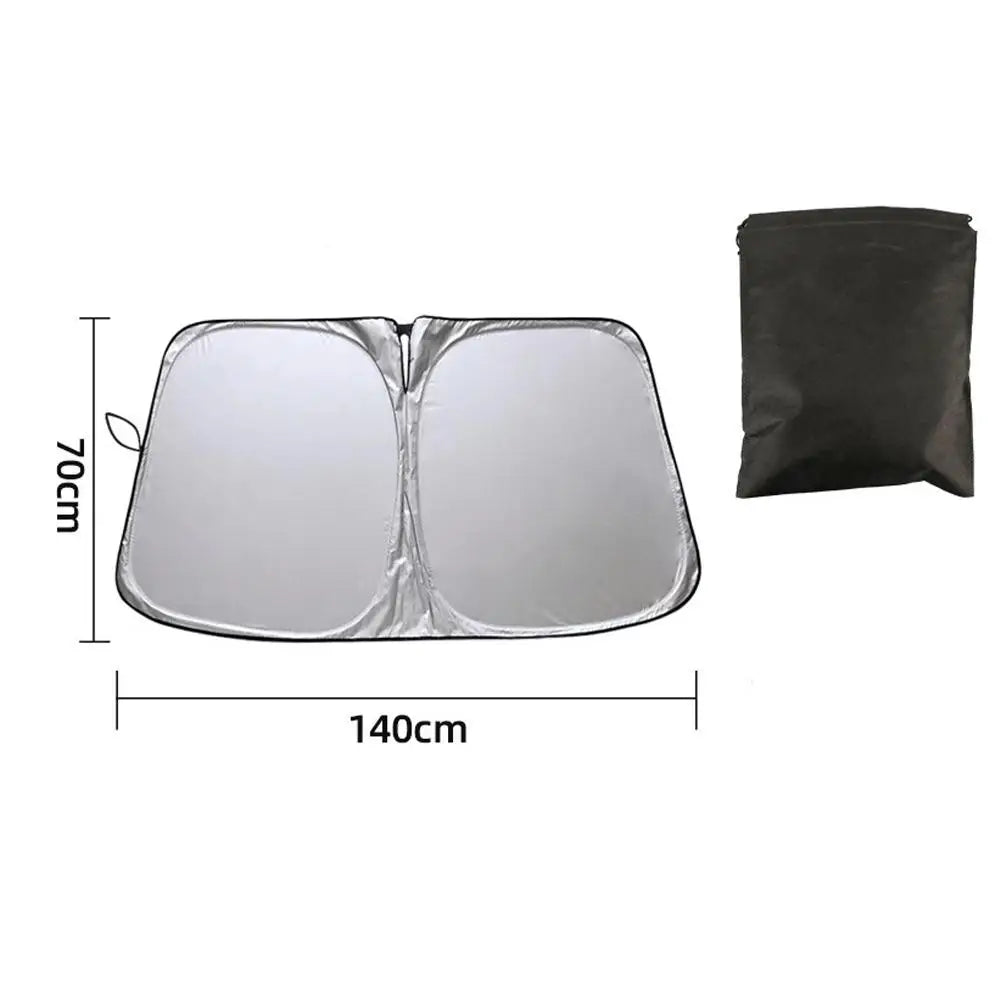Car Sunshade Kit – Windshield & 4 Side Window UV Curtains