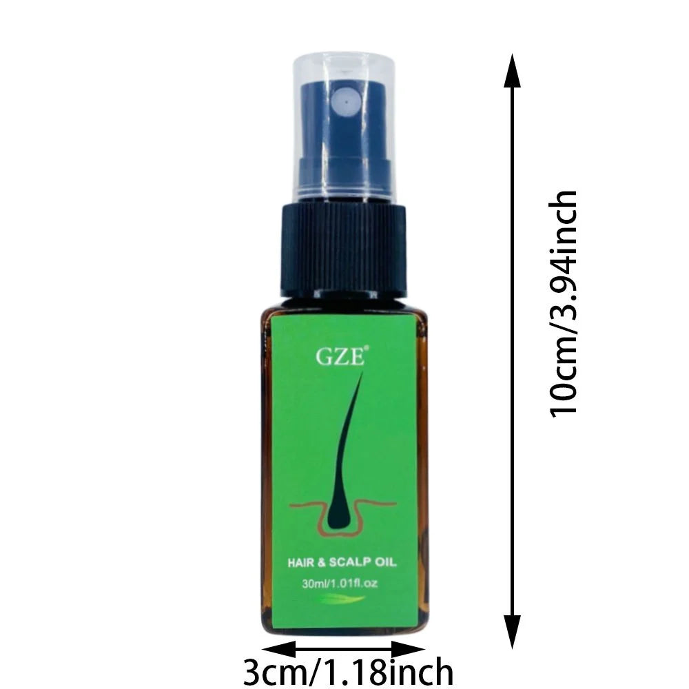 GZE Hair & Scalp Oil Serum 3-Pack – Castor Oil for Dry Hair