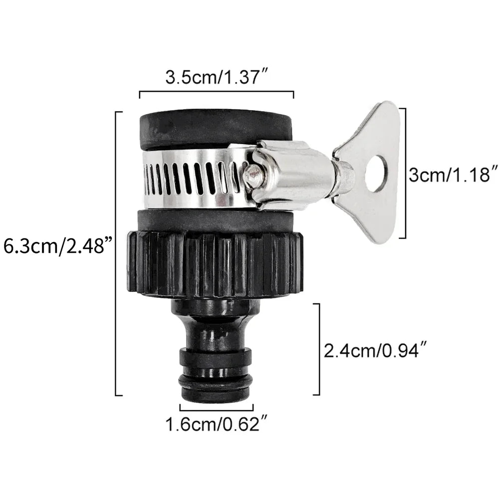2pcs Durable Universal Water Faucet Adapter Plastic Hose Fitting Quick Connect Fitting Tap for Car Washing Garden Irrigation Peaceful Pleasures Health and Wellness
