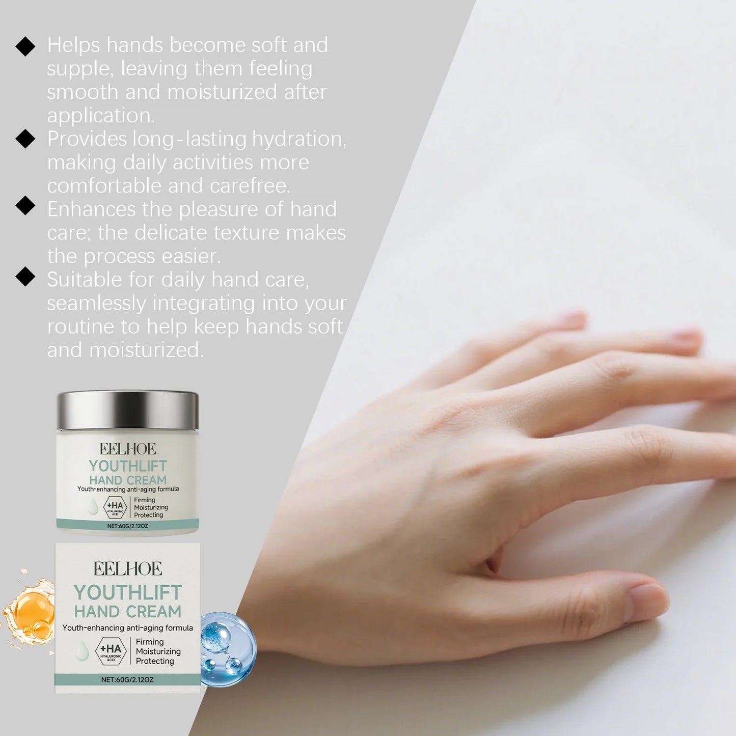 Retinol Hand Cream – Moisturizing Everyday Hand Care 60g