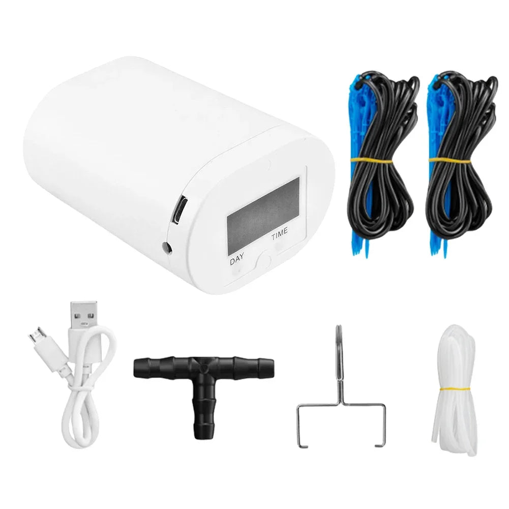 Automatic Plant Watering Pump with Timer – 2/8/16 Heads Peaceful Pleasures Health and Wellness 8 Heads Pump United States