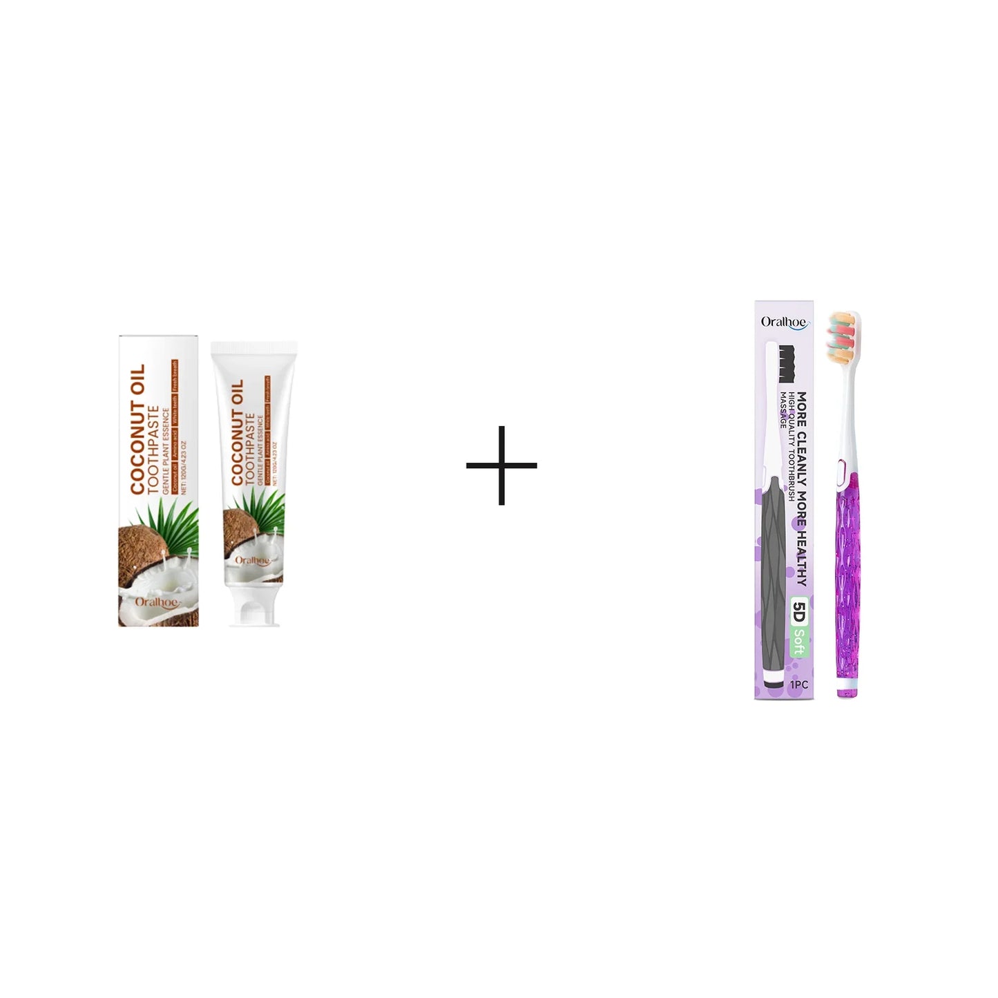 Oralhoe Coconut Oil Toothpaste – Brightening Family Oral Care