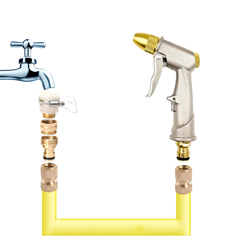 High Pressure Water Gun Water Hydro Jet High Pressure Water Spray Nozzle, Flexible Wand For Garden Plant Watering Car Washing Peaceful Pleasures Health and Wellness