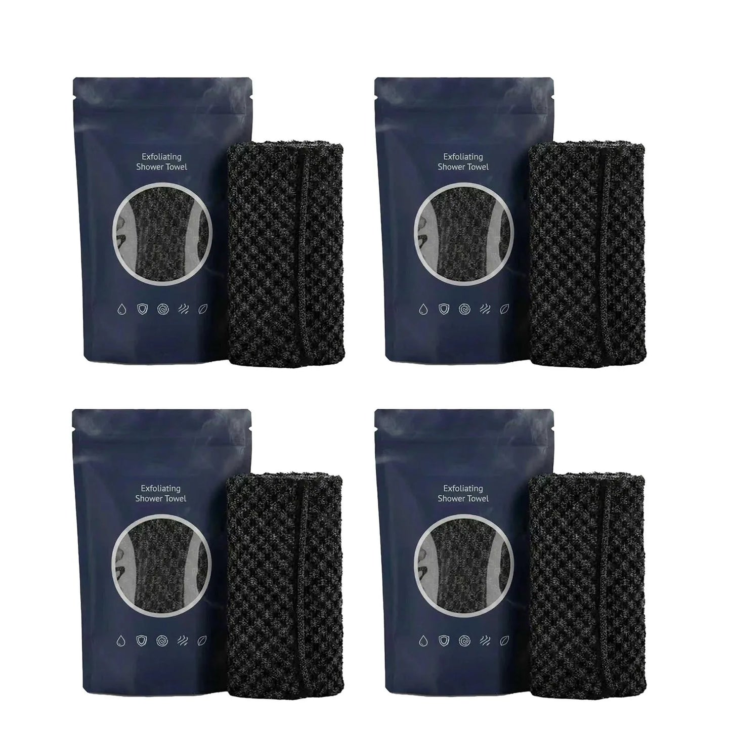 Exfoliating Body Scrub Towel – Nylon Deep Cleanse Bath Cloth