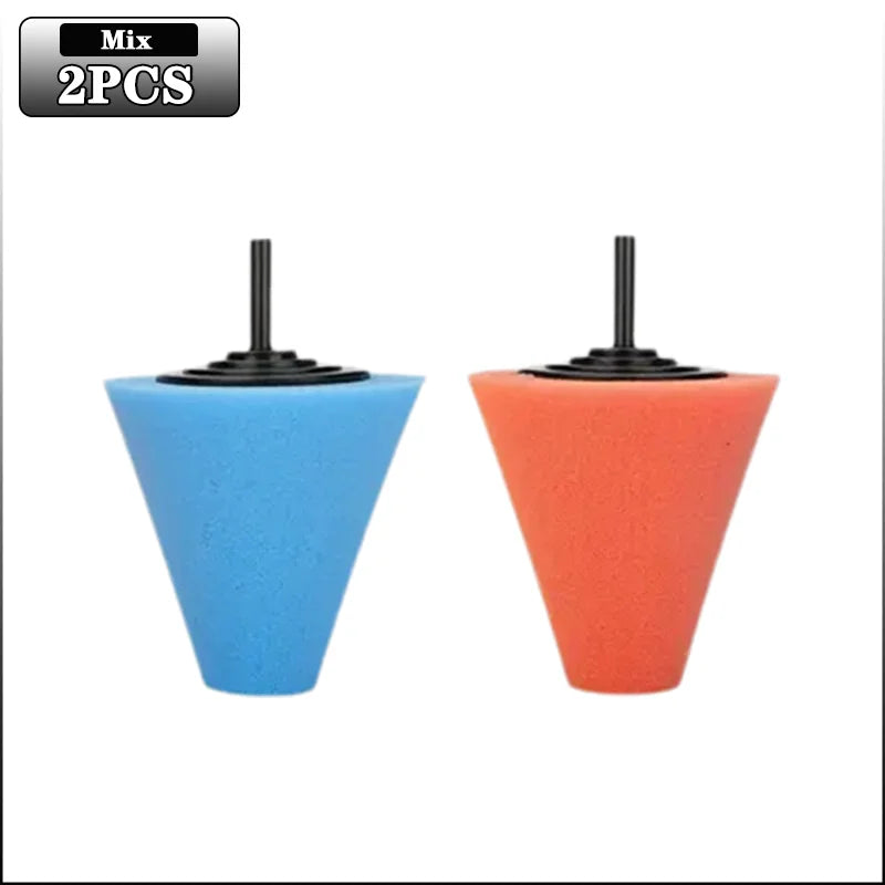 Car Hub Polishing Sponge Wheel Buffer – Conical Detail Tool
