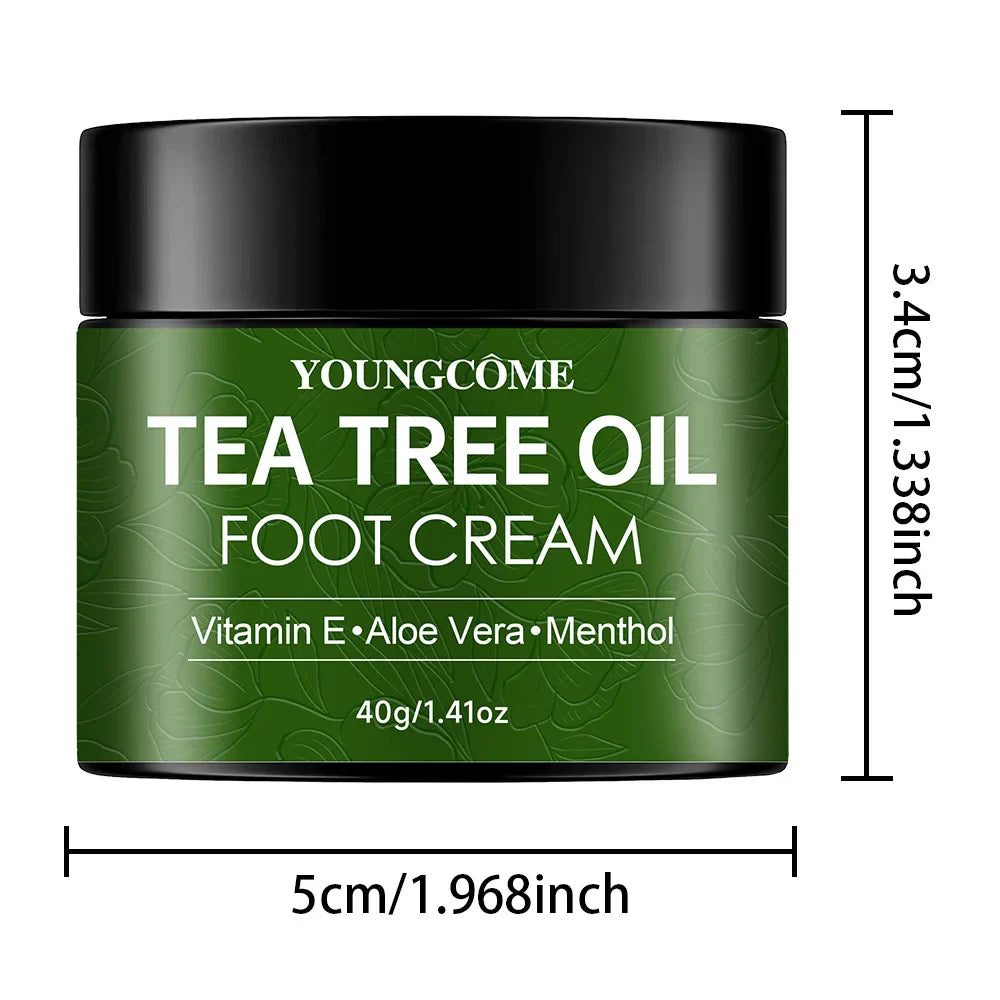 YOUNGCOME Tea Tree Foot Cream – Soften & Hydrate Rough Heels
