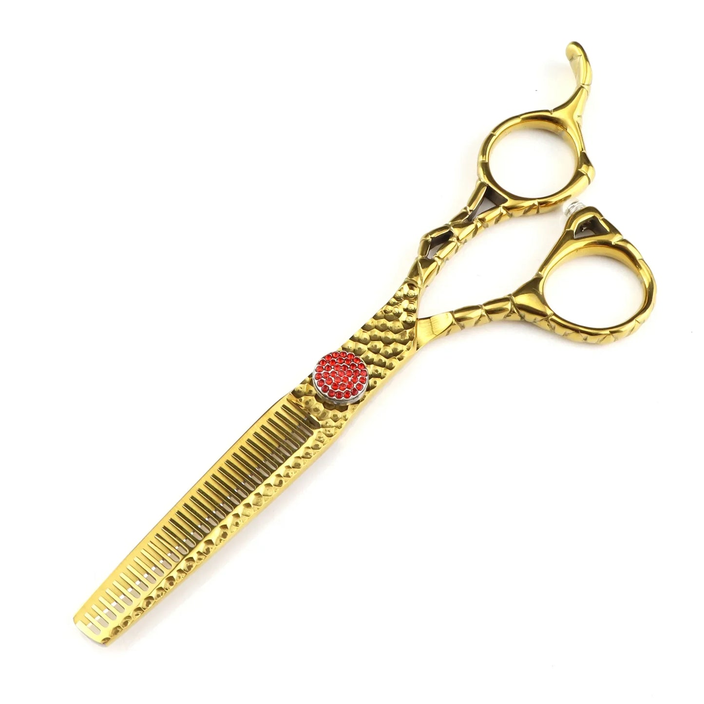 Professional 6" Gold 440C Steel Hair Cutting Thinning Shears Hair Cutting Shears Peaceful Pleasures Health and Wellness Thinning