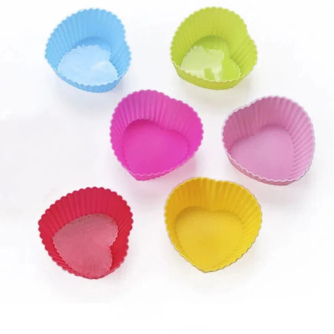 Silicone Cupcake Mold Liner Reusable Muffin Baking Nonstick Moulds