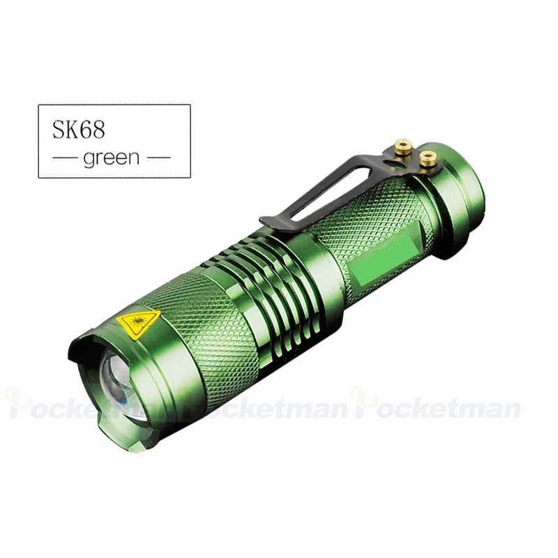 POCKETMAN Zoomable LED Flashlight 2000LM | 3 Modes, Waterproof
