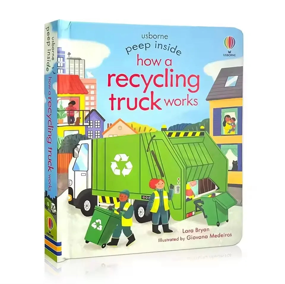 Usborne Peep Inside How Fire Engine Works 3D Flap Picture Books Kids