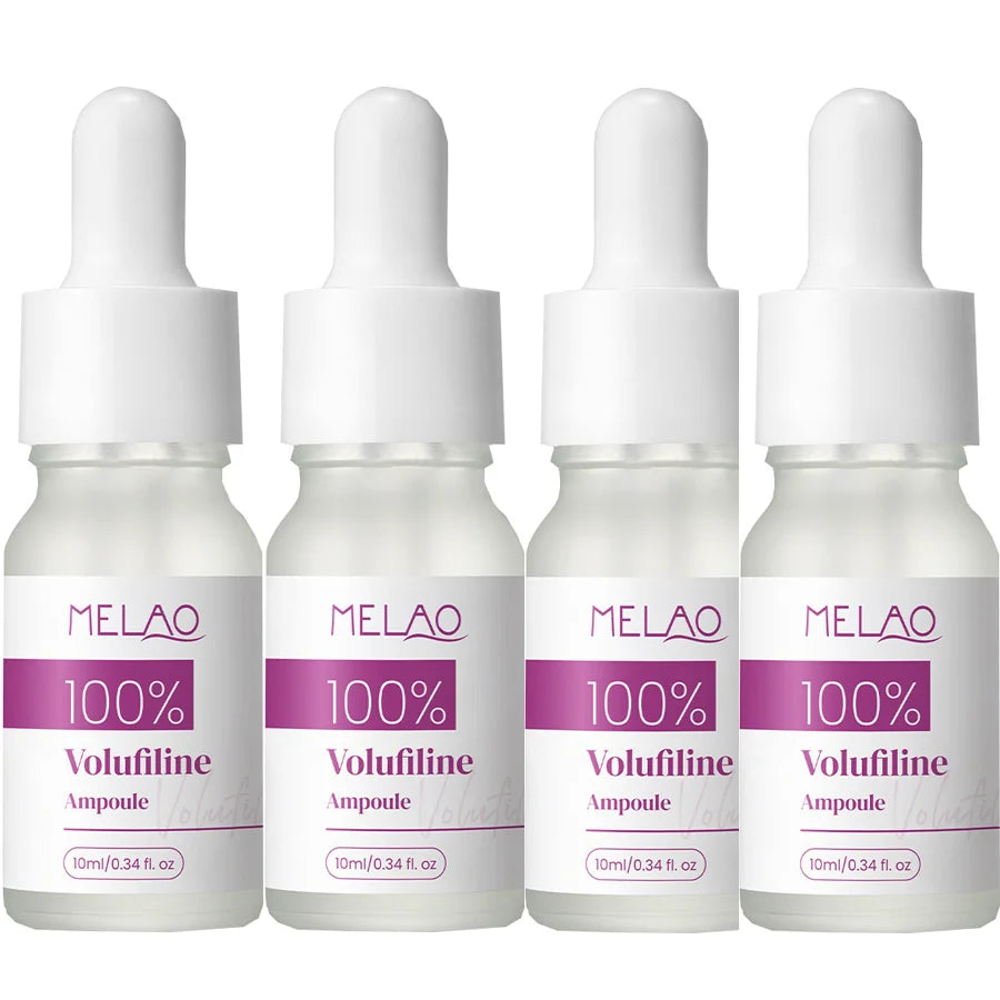 100% Pure Volufiline Plumping Ampoule Serum, Skin Care Essential for Facial Volume elasticity, Fast-Absorbing Hydrating Skincare Peaceful Pleasures Health and Wellness 10mlx4 pieces 30ml