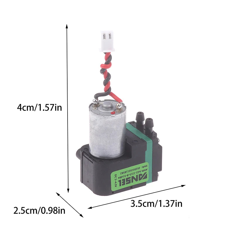 Mini DC 2-5V Micro Vacuum Air Pump 650ml/min Gas Sampling