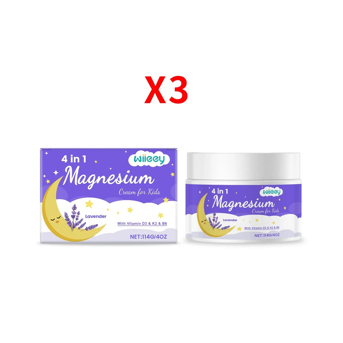 Kids Lavender Magnesium Body Cream – Soothing & Moisturizing