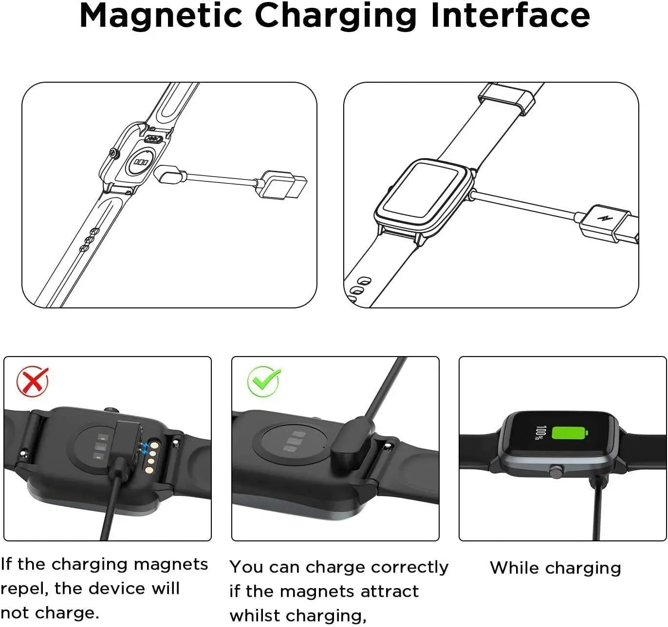 USB Charger Cable for Mibro Smart Watch GS Pro A2 A3 T1 T2 C2 Peaceful Pleasures Health and Wellness