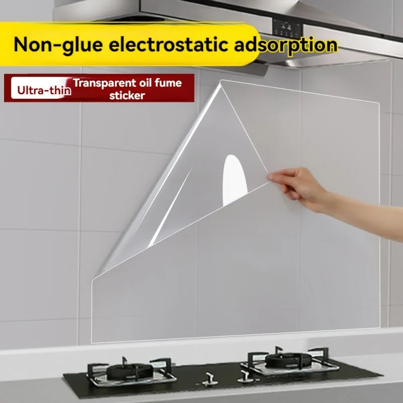 Transparent Wall Protective Film – Oil-Proof & Waterproof, 2 Rolls