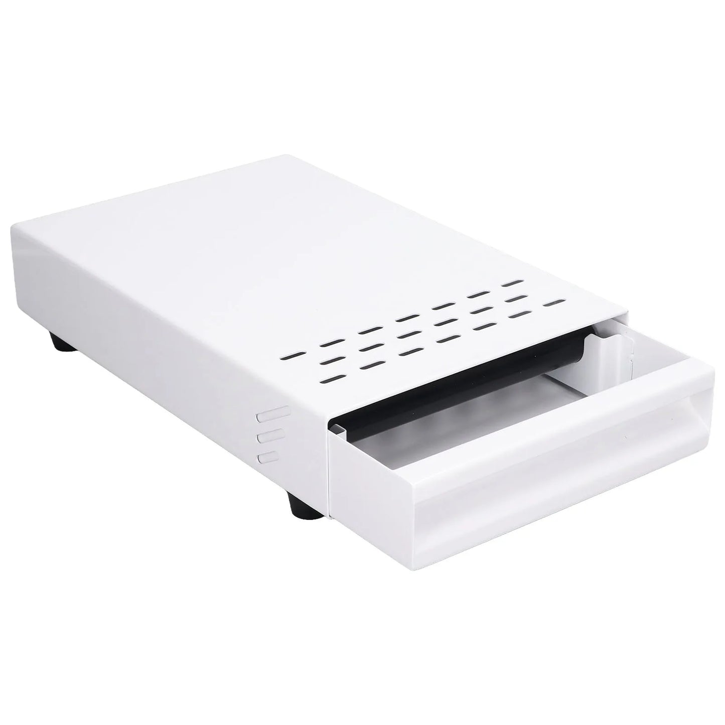 Coffee Powder Knock Box Coffee Knock Box Drawer Stainless Steel Thickened Coffee Residue Powder Box for Household Shop Peaceful Pleasures Health and Wellness WHITE