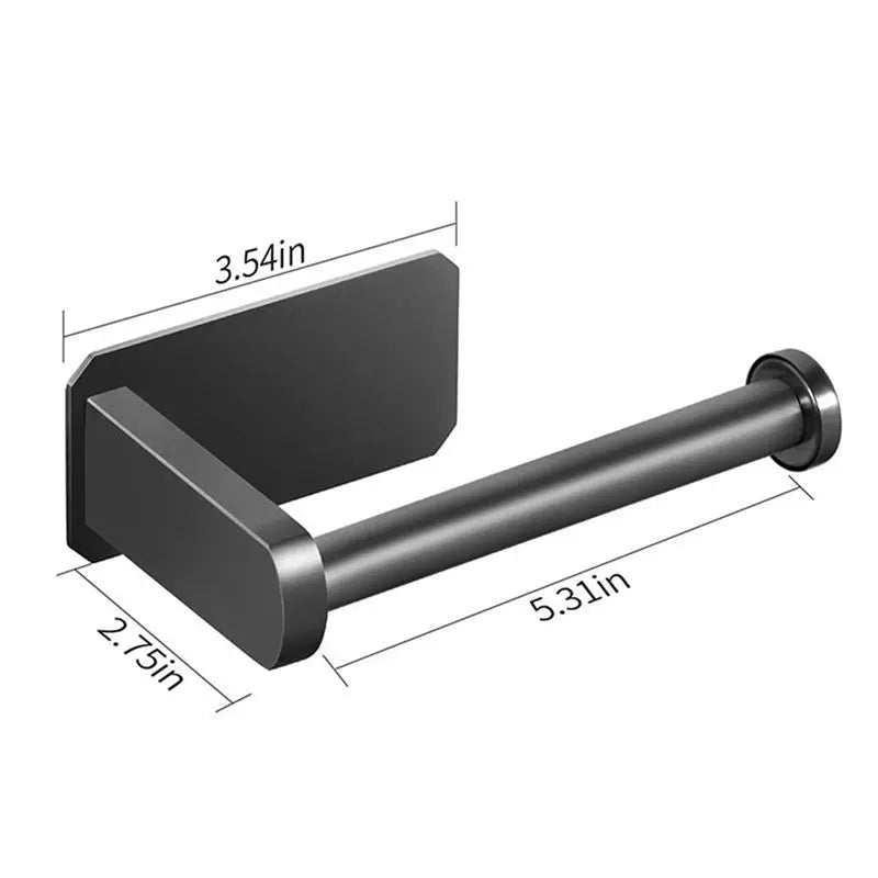 A36T-4X Toilet Paper Holder Self Adhesive Kitchen Washroom Adhesive Toilet Roll Holder No Drilling For Bathroom Stick On Wall Peaceful Pleasures Health and Wellness