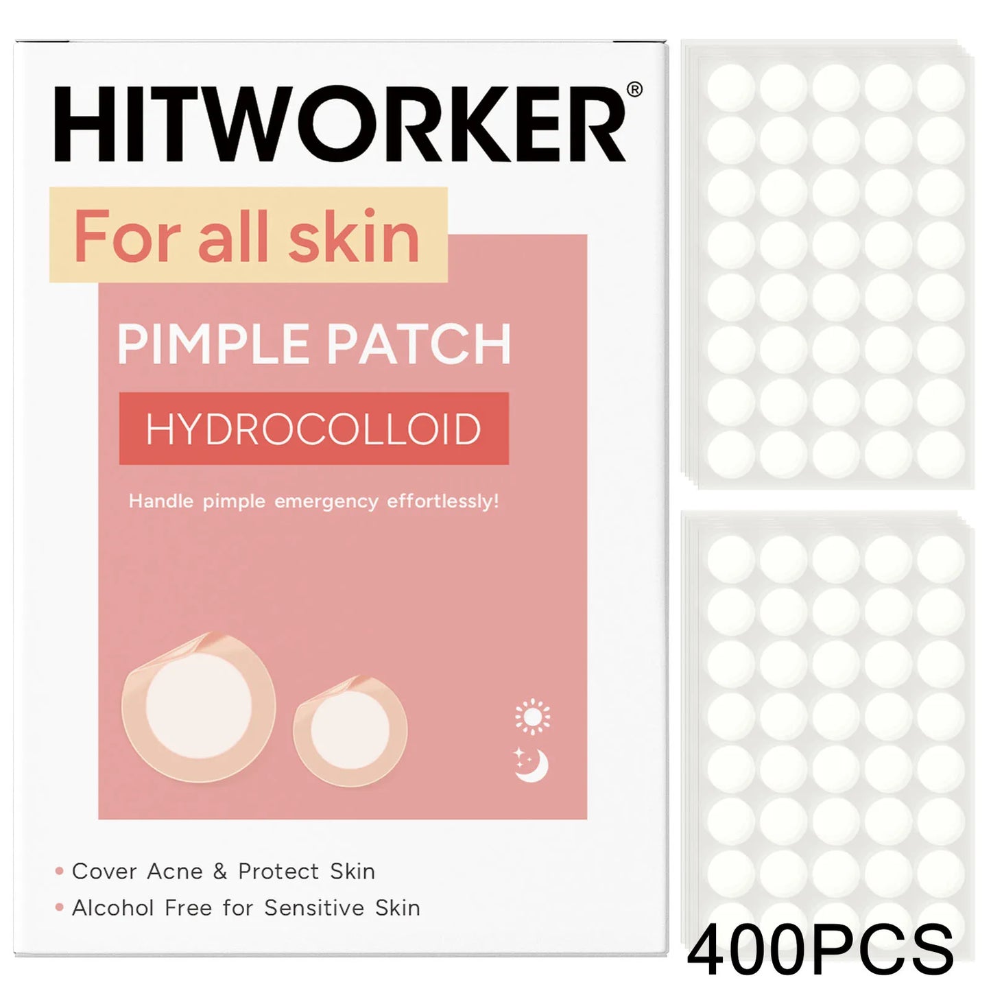 Invisible Waterproof Hydrocolloid Acne Patches – All Skin Types