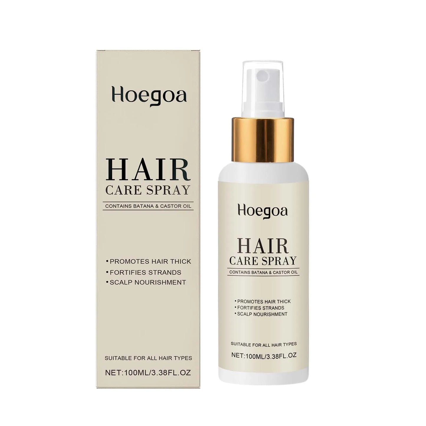 HOEGOA Hair Care Essential Oil Spray Nourishes Smoothes Brightens Refreshes Naturally Lustrous Hair Care Essential Oil Peaceful Pleasures Health and Wellness 1pcs