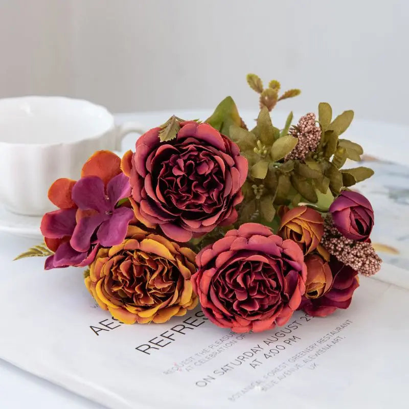 Silk Artificial Peony Bouquet | Wedding, Home & Party Decor