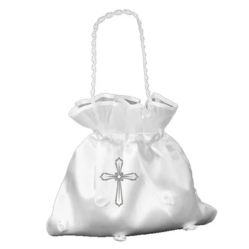 White Cross Bag | First Communion Baptism Christening Gift