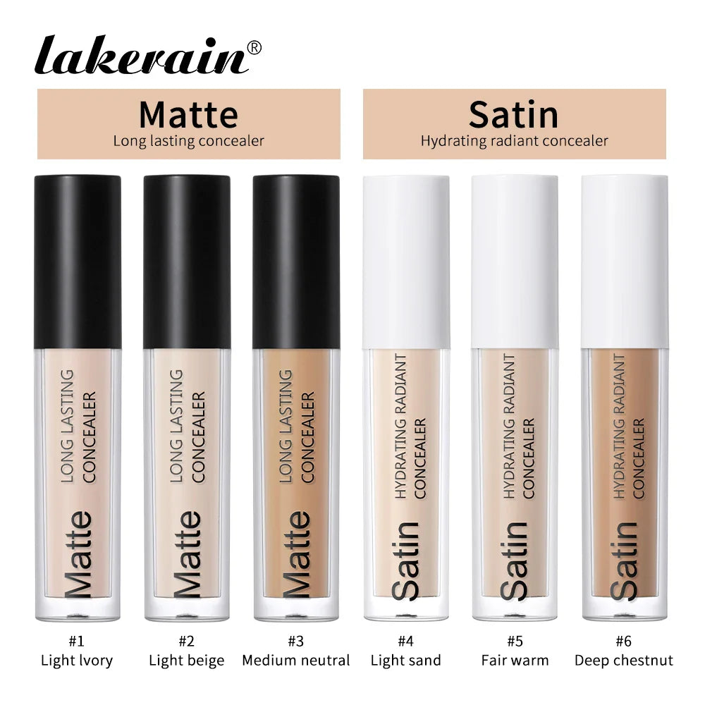 Full Coverage Waterproof Liquid Concealer – Hydrating & Long-Lasting