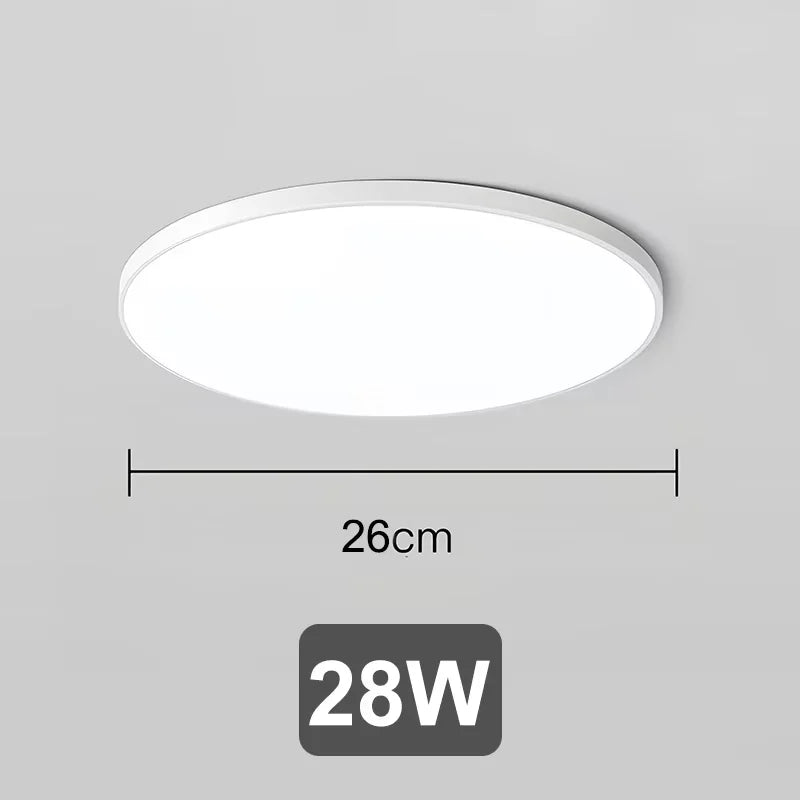 RUNTOIN Modern LED Circle Ceiling Light | Ultrathin Panel 220V