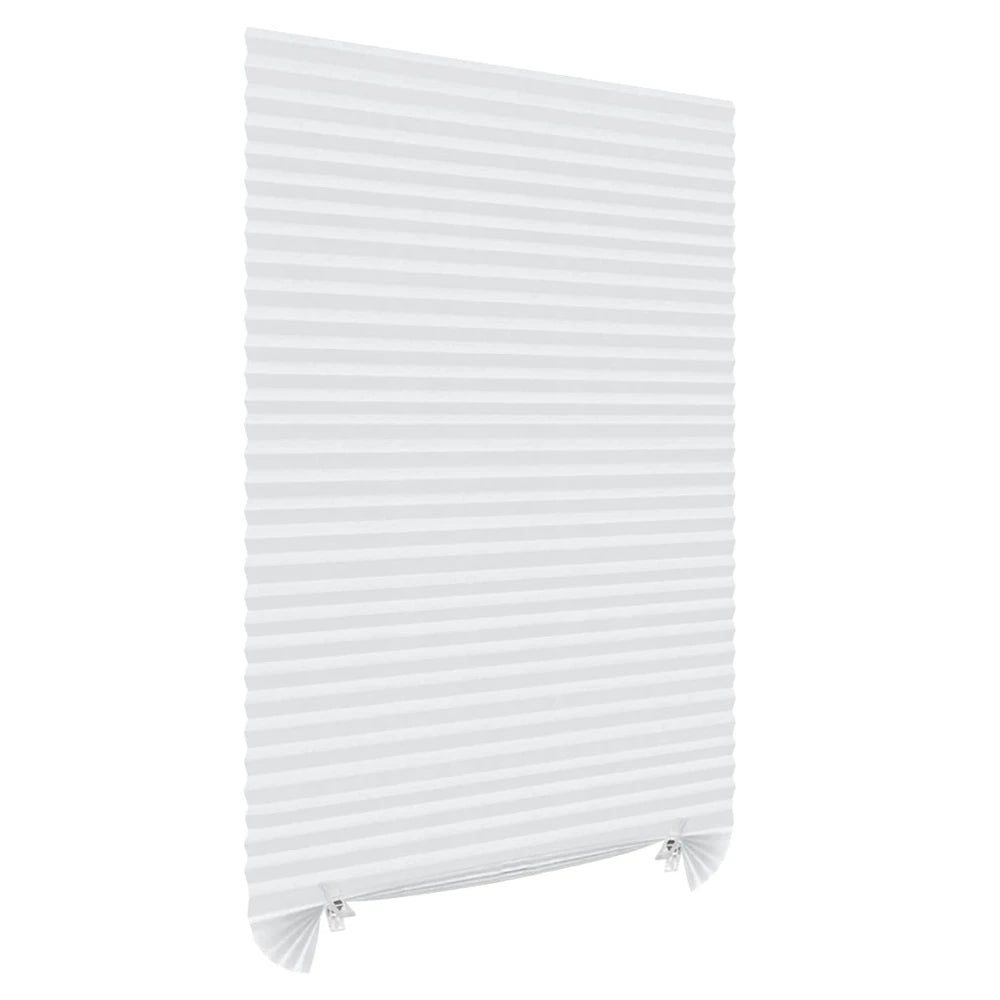 No Drill Blinds for Windows Blinds Stick on Curtains Blinds Light Filtering Privacy Protection Easy to Cut & Install with 2 Clip Peaceful Pleasures Health and Wellness White 90X150CM