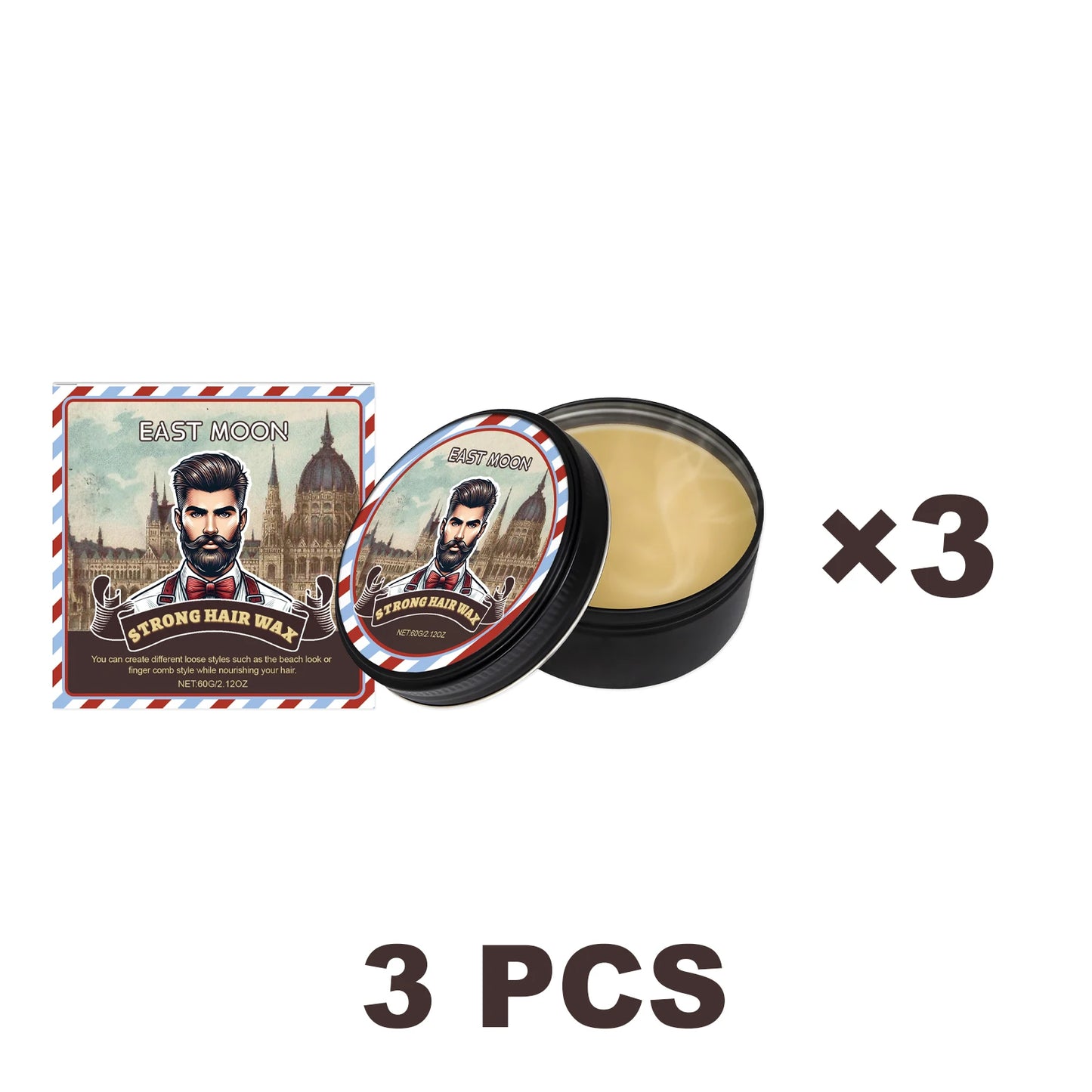 East Moon Strong Hair Wax – Edge Control & Long-Lasting Hold