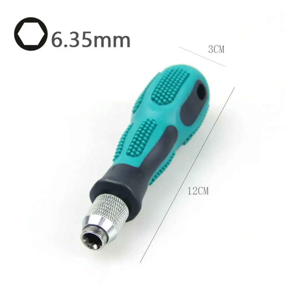 Non-Slip Screwdriver Handle for 1/4" Bit Replacement | Electrician