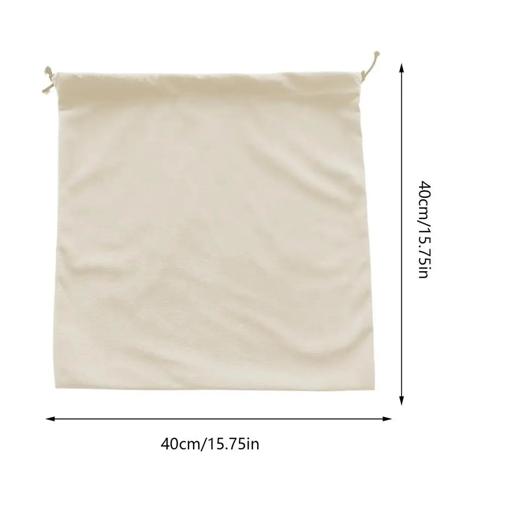 Drawstring Dust Bags for Purses, Handbags Protector & Travel Storage Pouch, Multifunctional Cloth Cover for Luxury Bags Peaceful Pleasures Health and Wellness White