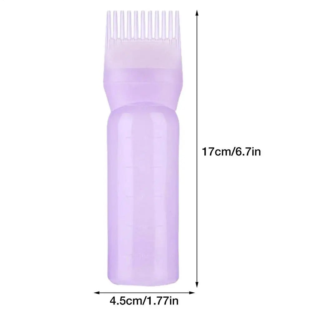 Hair Dye Applicator Comb Bottle — Precision Root Coloring, Travel-Friendly | Professional Peaceful Pleasures Health and Wellness Purple