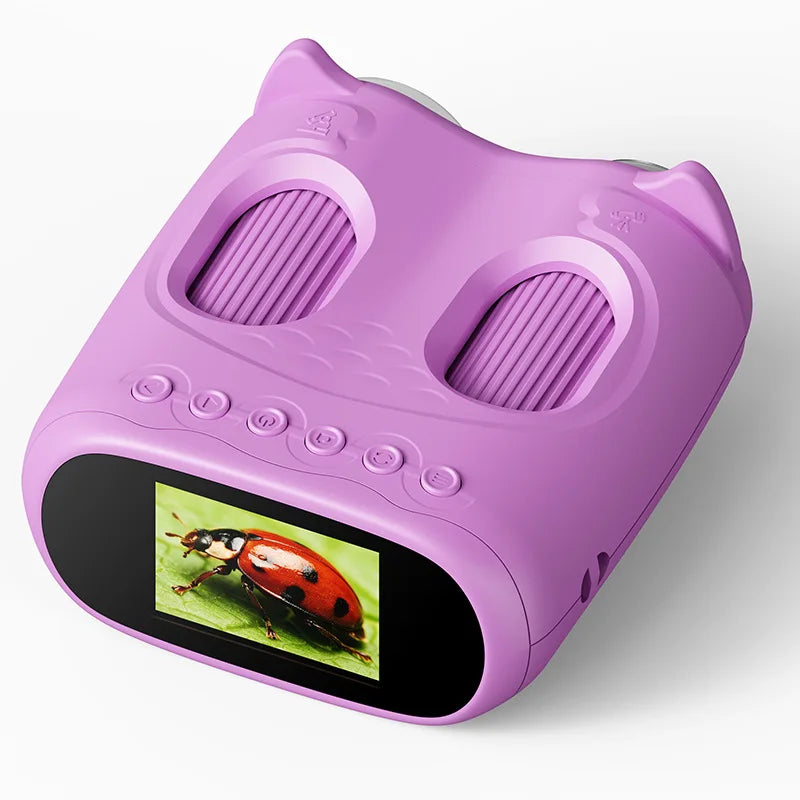 Children's 2-In-1 Microscope Toy Portable Binoculars 1000X Magnifying Biological Observation Cross-Border Peaceful Pleasures Health and Wellness