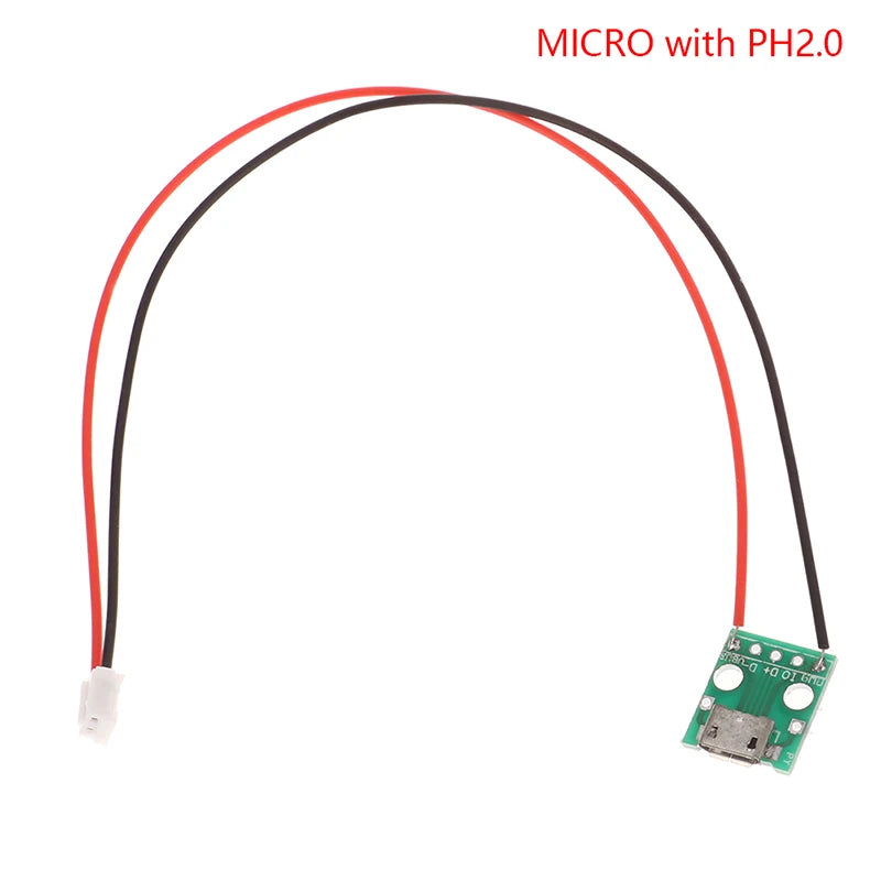 Type-c PCB With Cabel Converter Adapter Micro USB To DIP Female Contor Breakout Board Charging Cable Soldering Board Socket Peaceful Pleasures Health and Wellness MICRO with PH2.0