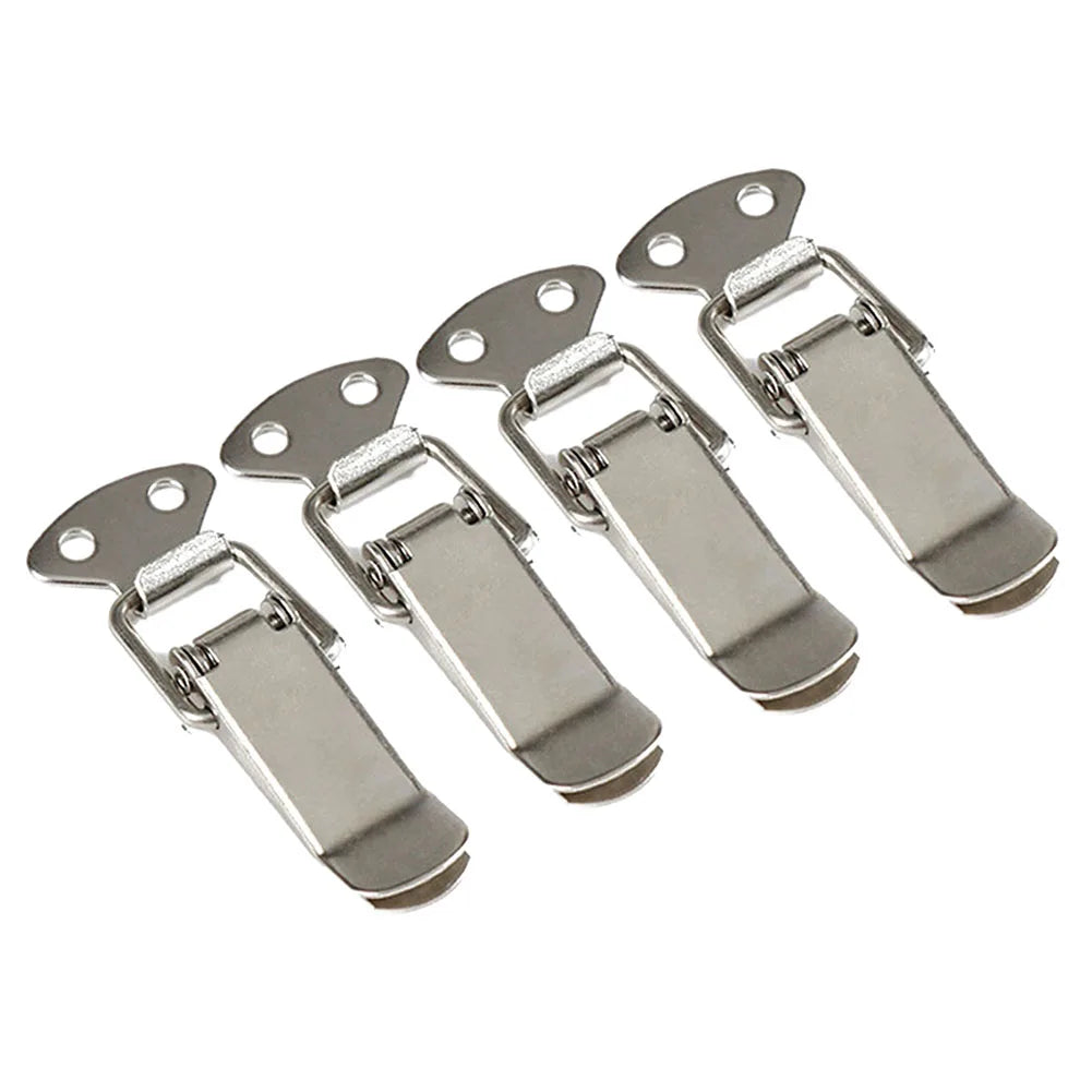 Latch Catch Duck-mouth Buckle Hook Wooden Box Hasps Clamp Stainless
