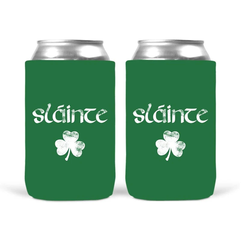 4-Pack St. Patrick's Day Can Cooler Sleeves | 12oz Insulated Can Cooler Sleeves Peaceful Pleasures Health and Wellness