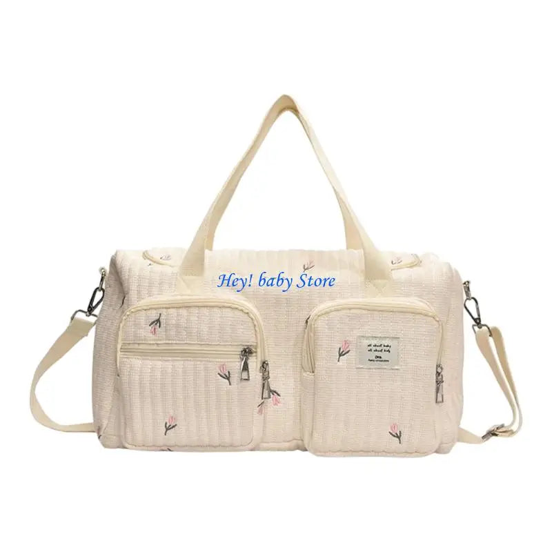 Large Floral Diaper Bag | Crossbody Mom Bag, Multi-Carry