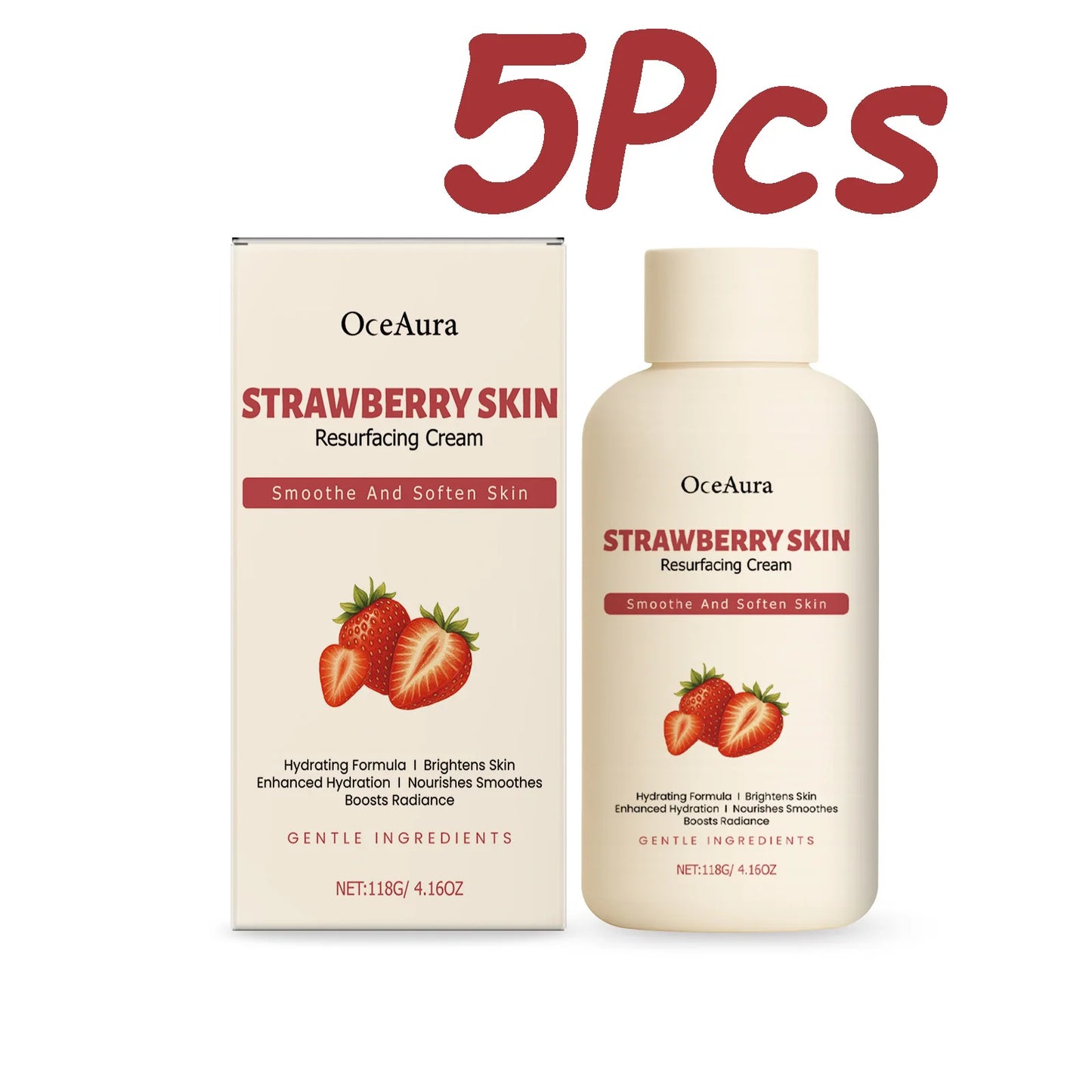 Strawberry Body Butter Cream – Brightening Deep Moisturizer