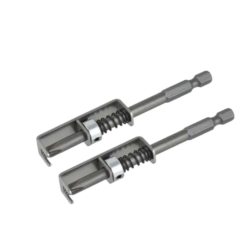 Spring Loaded Screw Holder Bit, Anti-Drop Screwdriver Accessory, Wear-Resistant Positioning Bit for Electricians Mechanics DIY Peaceful Pleasures Health and Wellness 2pcs