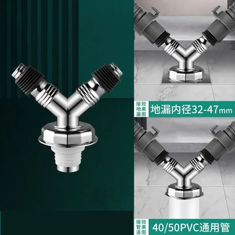 Washing Machine Floor Drain Adapter – Anti-Overflow Elbow Connector