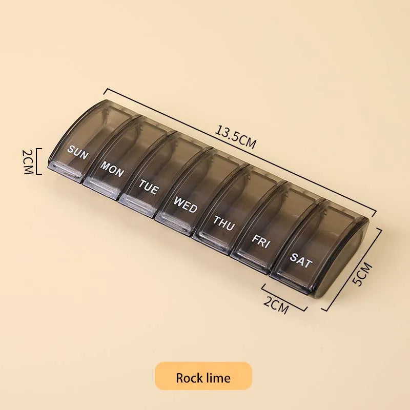 7-Day Weekly Pill Organizer | Portable Daily Tablet Case