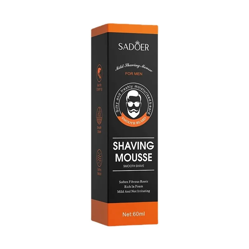 60ml Men's Shaving Mousse – Gentle Smooth Shave Cream