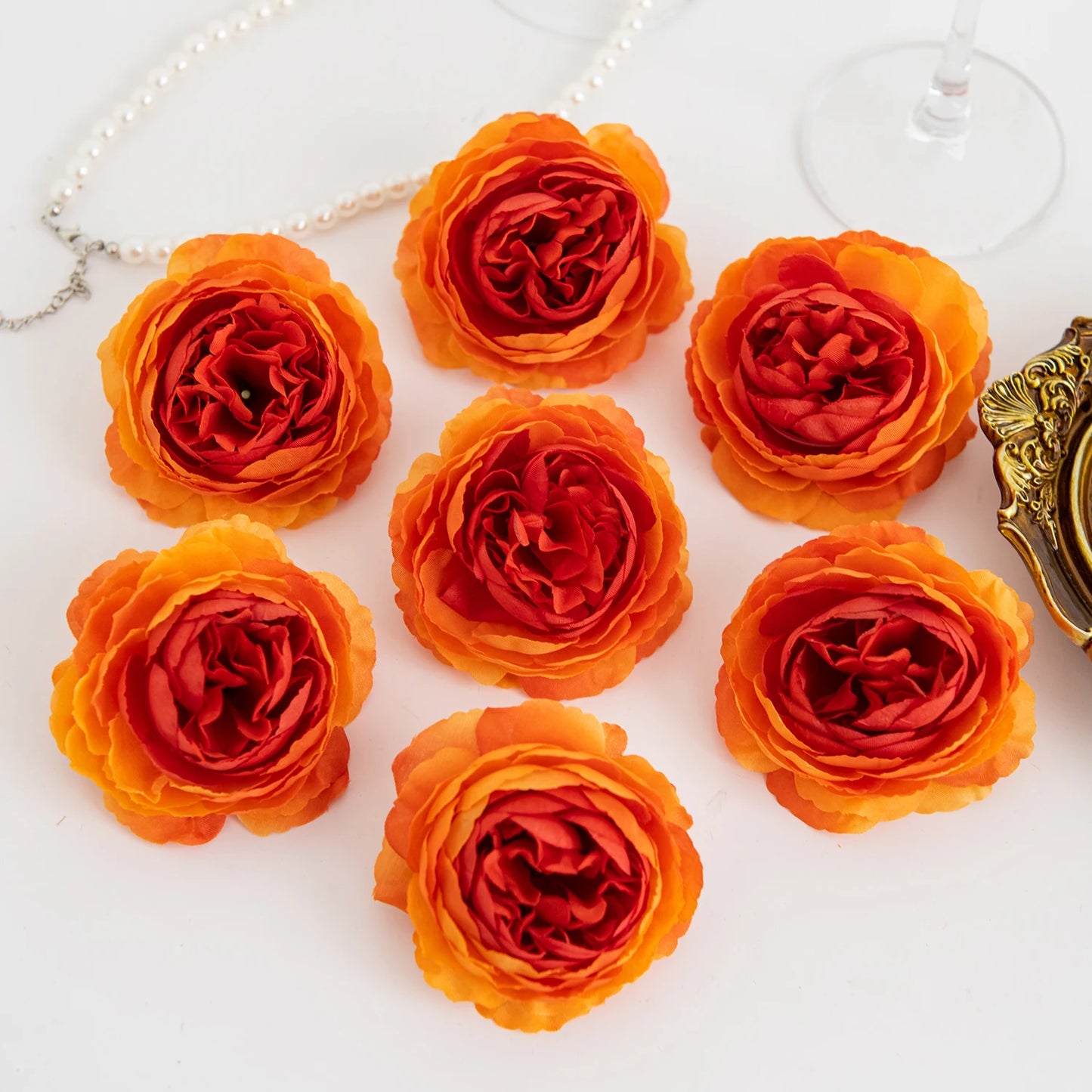 Silk Peony Artificial Flowers with Stems – Wedding & Decor