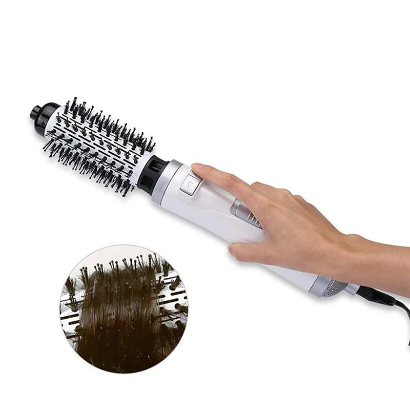 Hot Selling Professional Automatic Rotating 2 In 1 Hair Straightting And Curling Hot Air Brush Multifunctional Hair Brush Dryer Peaceful Pleasures Health and Wellness