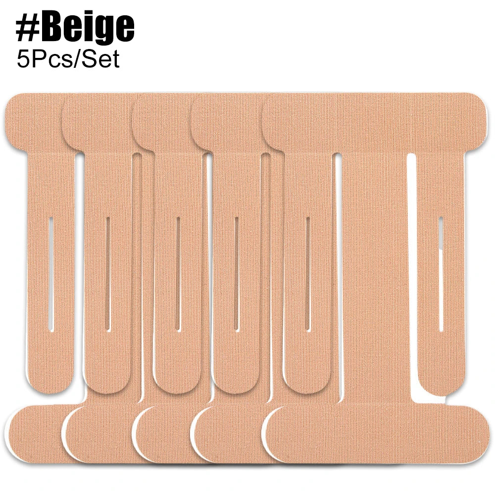 5PCS Kinesiology Tape for Elbow Pre Cut Waterproof Elbow Tape Athletic LatexTape Free Relief Muscle Support Pain for Sports Gym Peaceful Pleasures Health and Wellness Beige-5PCS