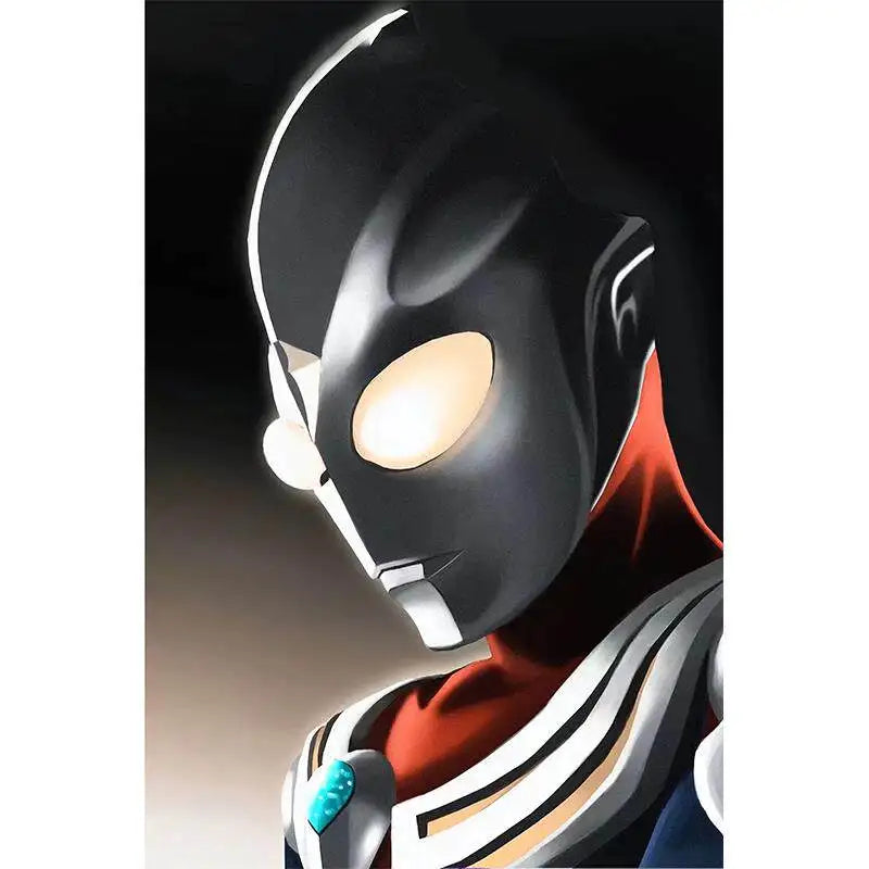 Ultraman Tiga Canvas Poster | Kids Room Cartoon Wall Art