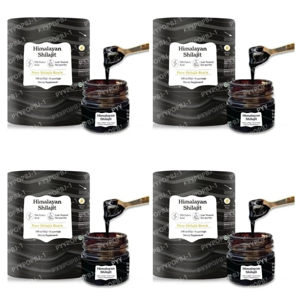Himalayan Shilajit Resin | Fulvic Acid, 85+ Minerals, 75 Servings