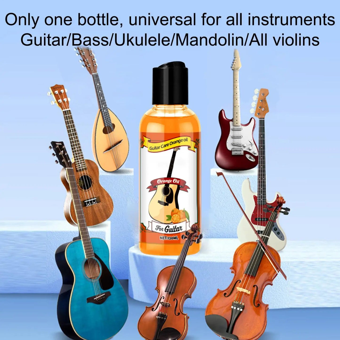 Guitar Fretboard Oil Cleaning Kit 120ml – Wood Conditioner