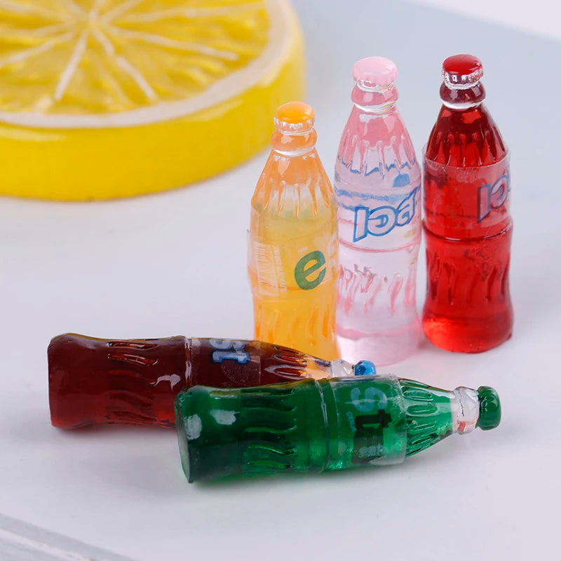 5-Pc 1:12 Dollhouse Miniature Drink & Food Kitchen Toy Set