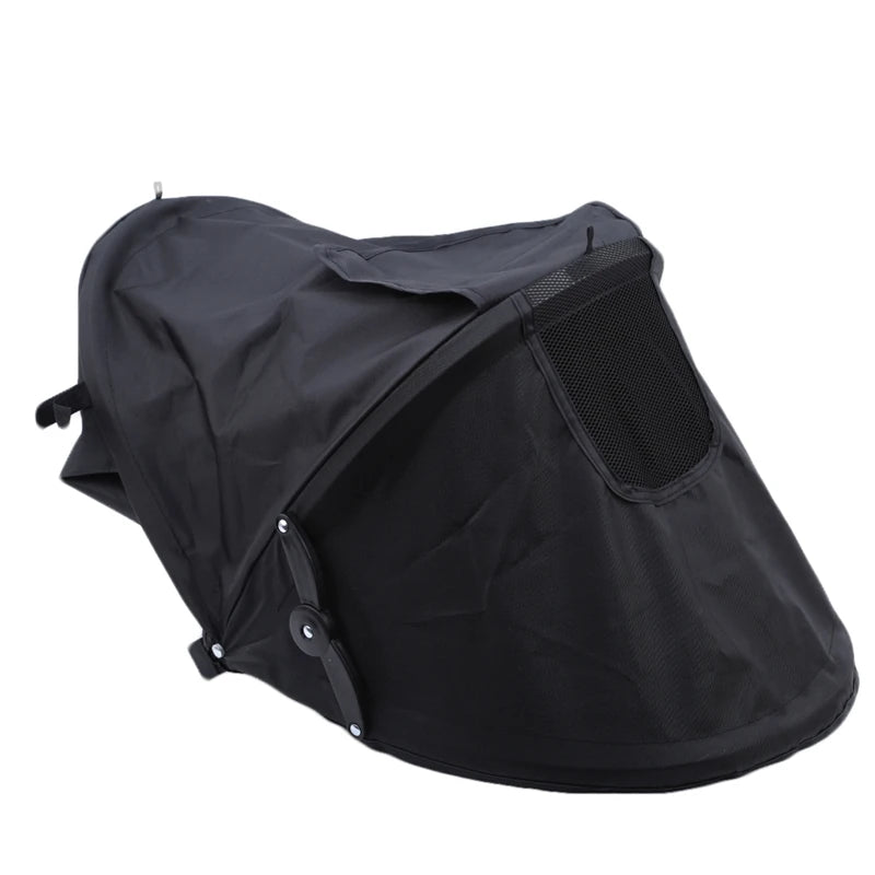 Baby Stroller Sunshield Shade Protection Hood Canopy Cover Prams Stroller Accessories Visor Sitting and Lying Shade Peaceful Pleasures Health and Wellness Black 2
